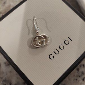 Authentic Sterling Silver Gucci fashion earrings